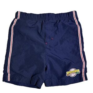 SpongeBob Youth Shorts 4T Blue Striped Baseball Batter Pants Vintage‎